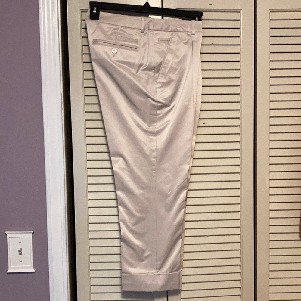 Chic crop pants with cuff.  NEVER WORN.